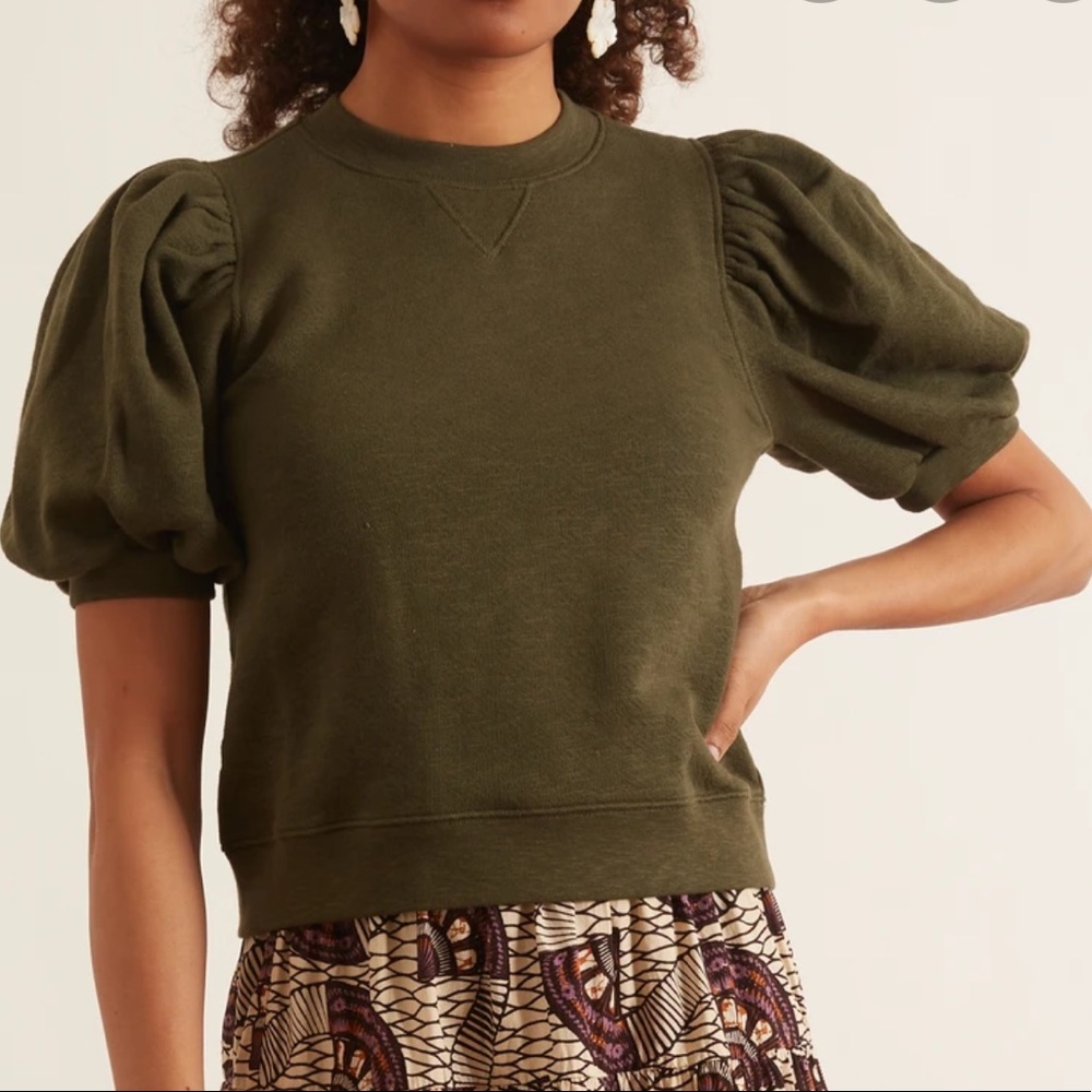 NWT Ulla Johnson Rocio Pullover in Army Green